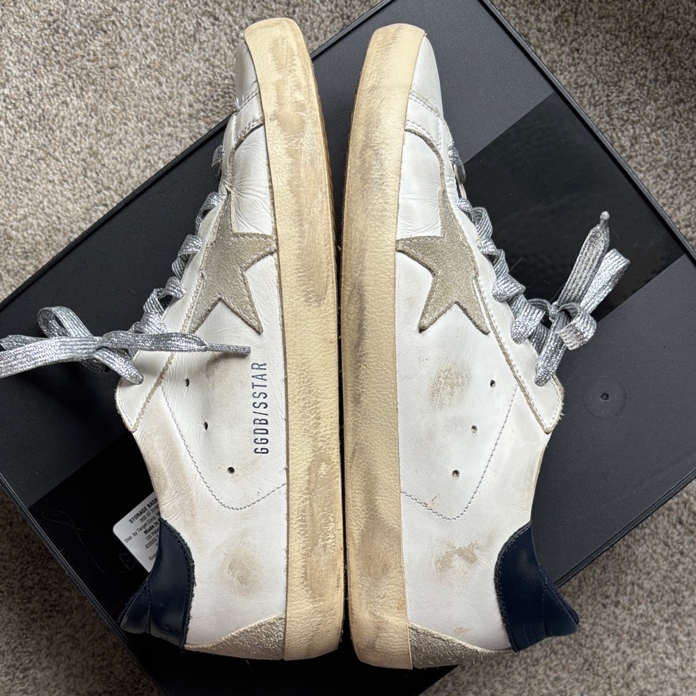 Golden Goose Super-Star White Sneakers - Picture 3 of 16